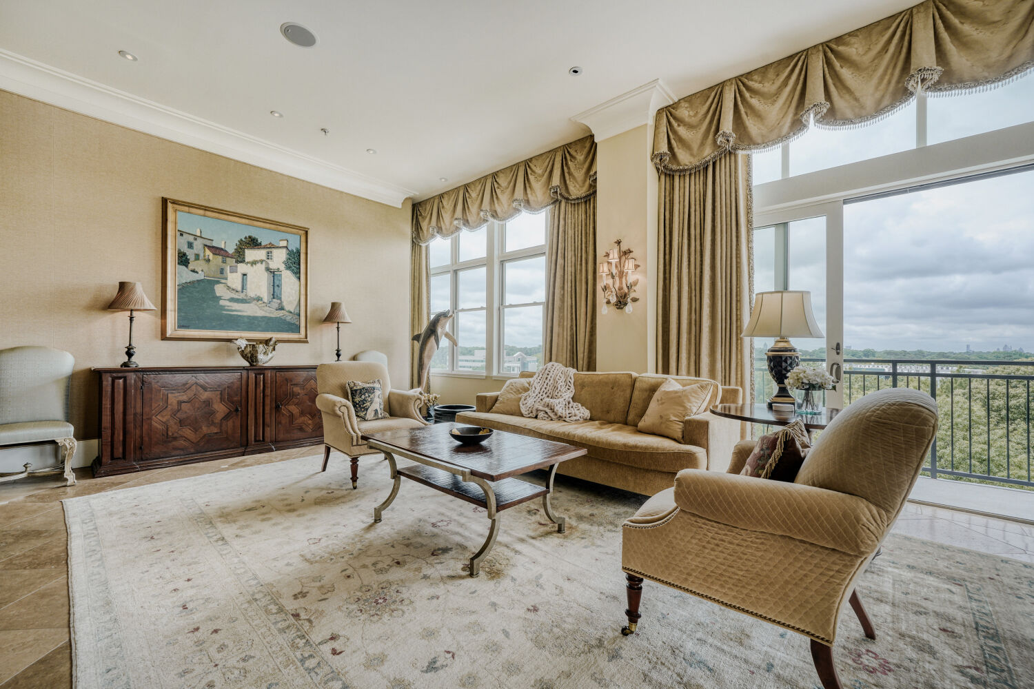 Living room seating area
