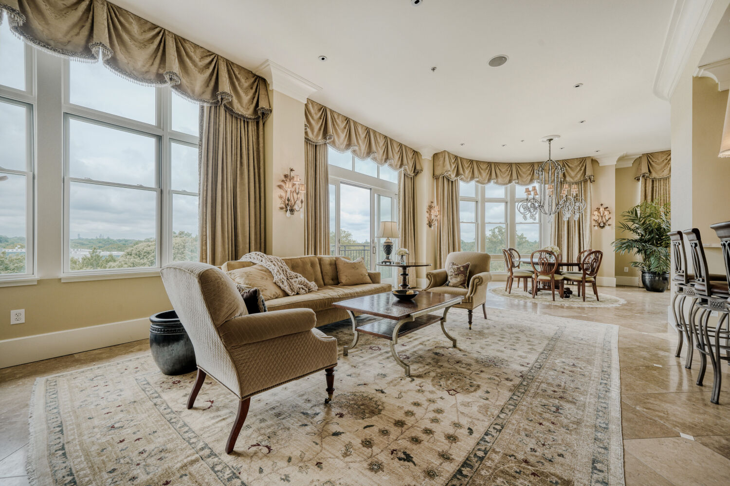 Living room toward windows