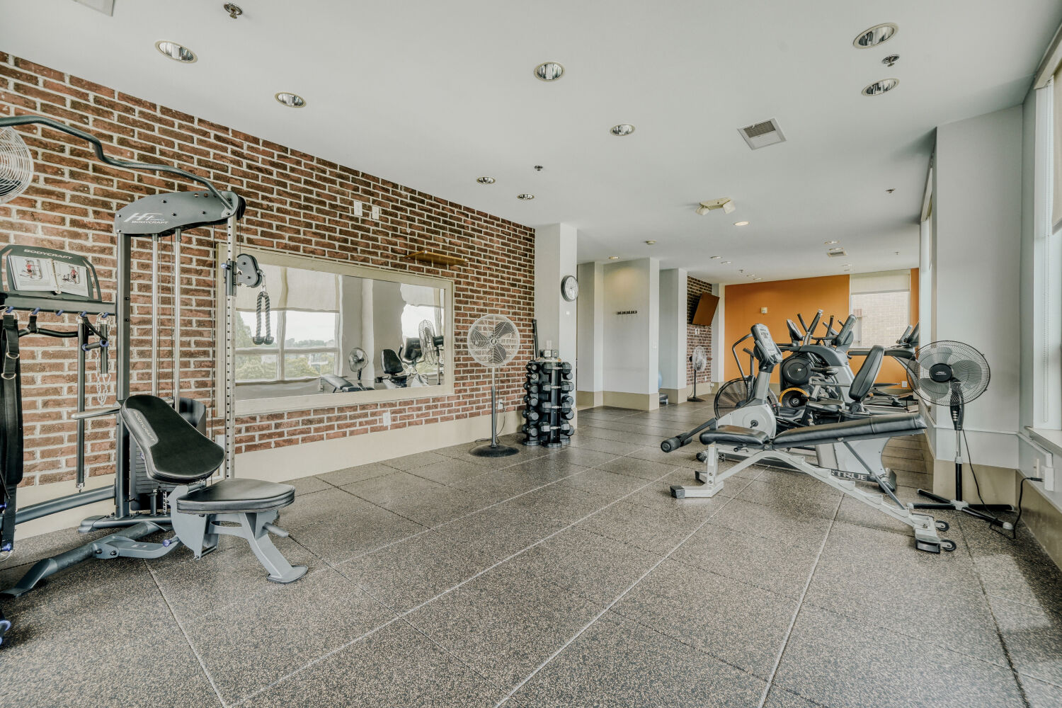 Fitness center equipment