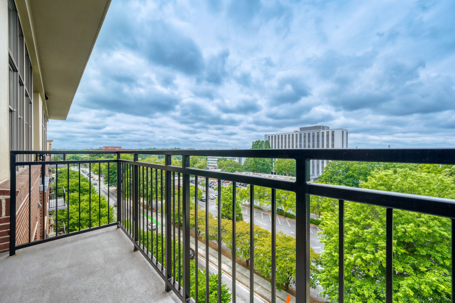 Private balcony with seating